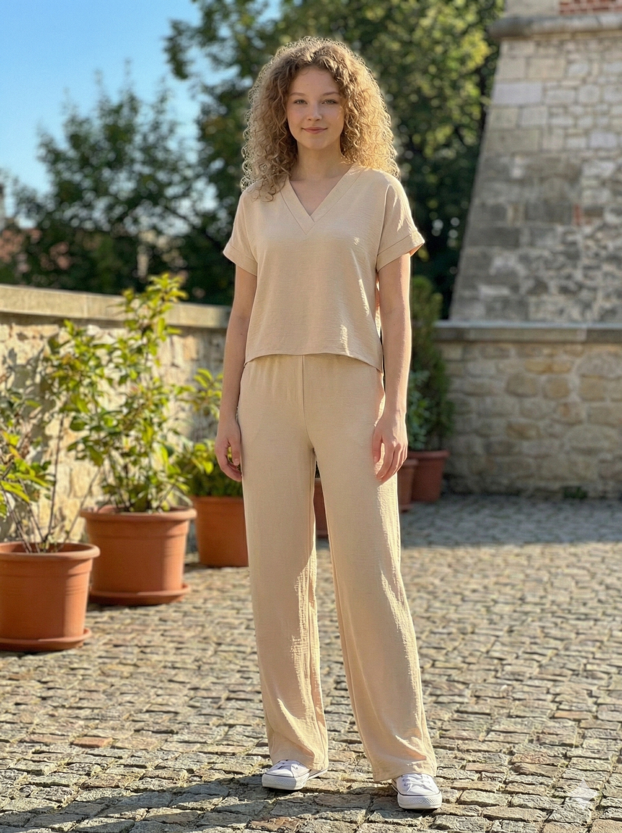 Conjunto Camiseta y Pantalón fluido