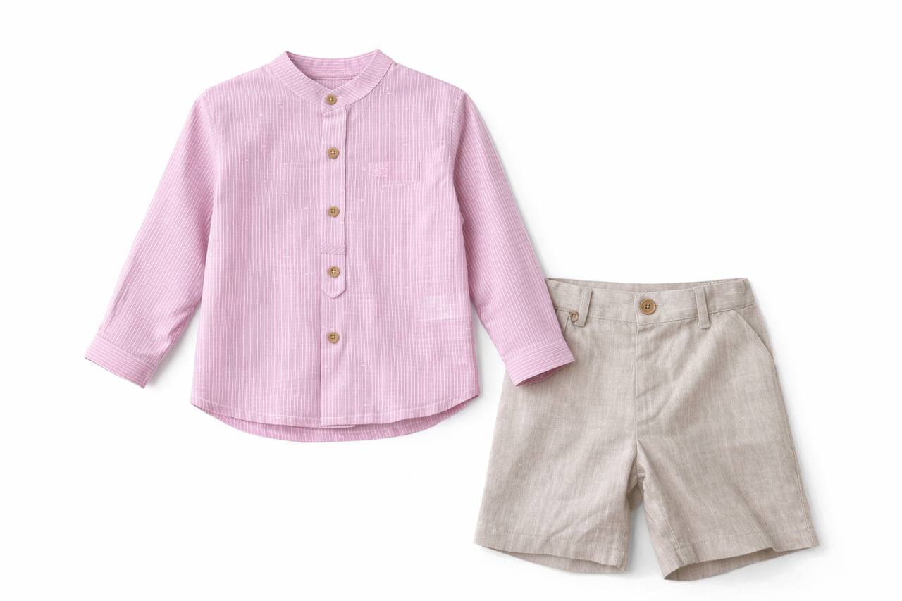 Conjunto niño camisa y bermuda Palma