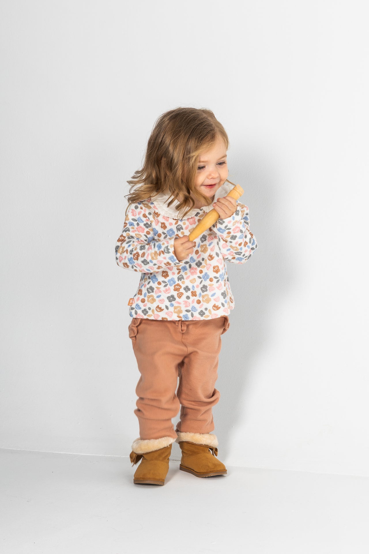 Conjunto punto flores de bebé niña