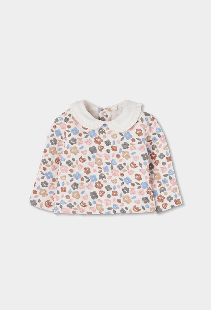 Conjunto punto flores de bebé niña