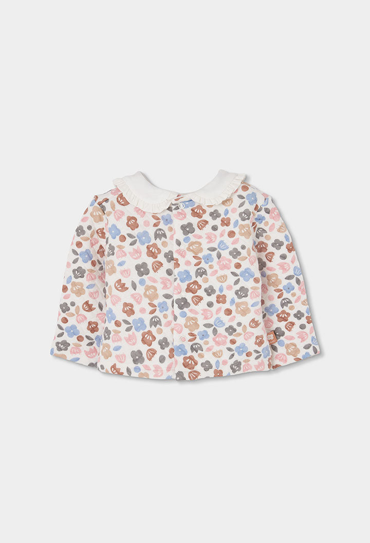 Conjunto punto flores de bebé niña