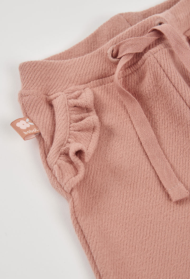 Conjunto punto flores de bebé niña
