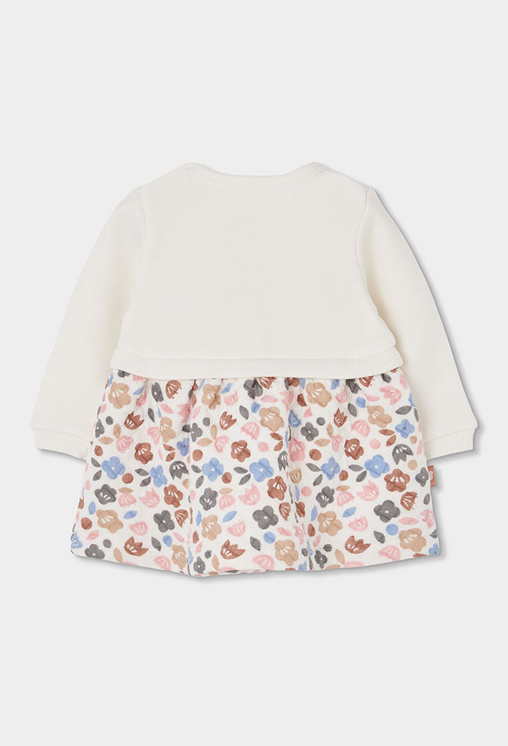 Vestido punto flores de bebé