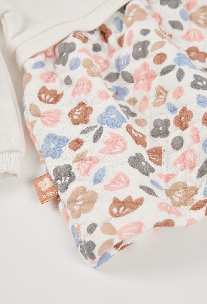 Vestido punto flores de bebé