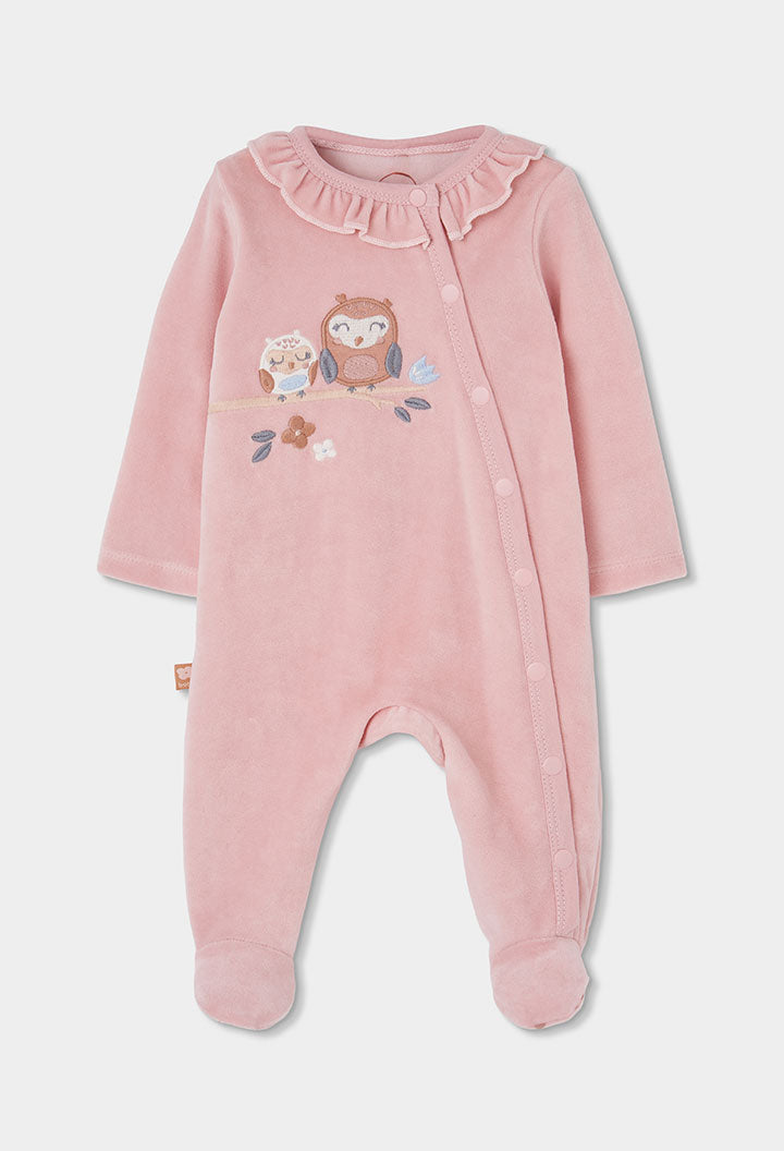 Pelele terciopelo de bebé niña