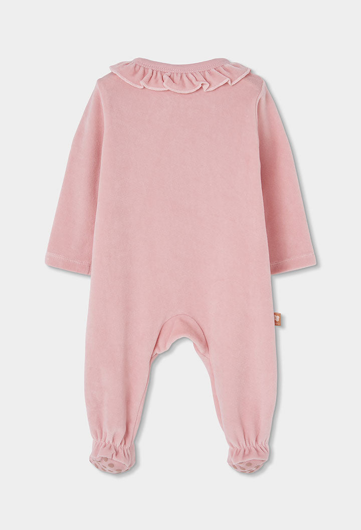 Pelele terciopelo de bebé niña