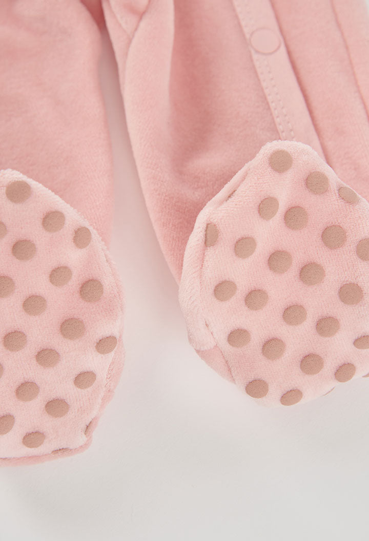 Pelele terciopelo de bebé niña