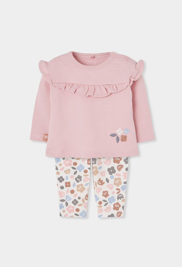 Conjunto punto de bebé niña