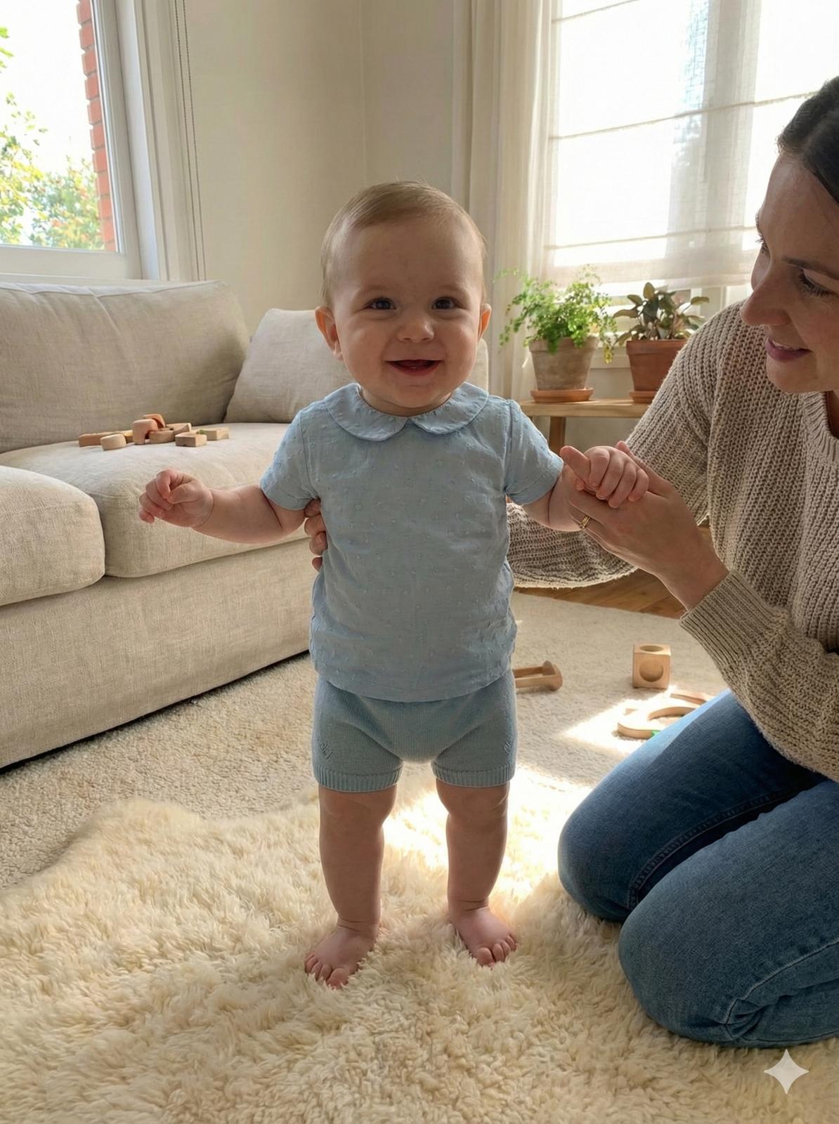 Conjunto Pantalón Corto Punto y Camiseta