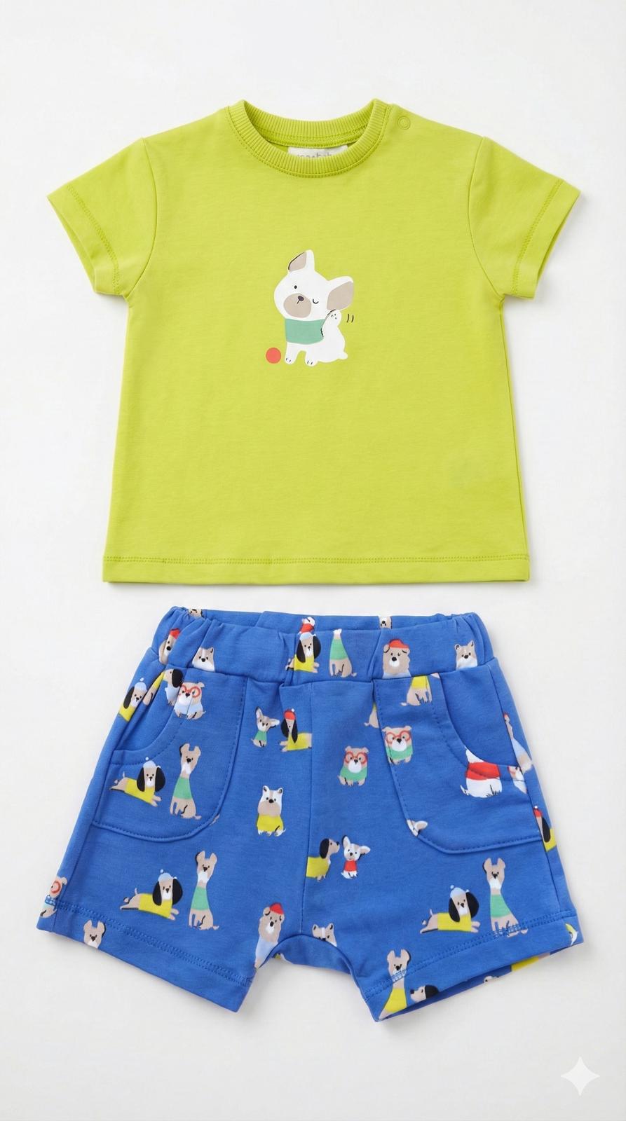 Conjunto Pantalón Corto  y Camiseta Bebé