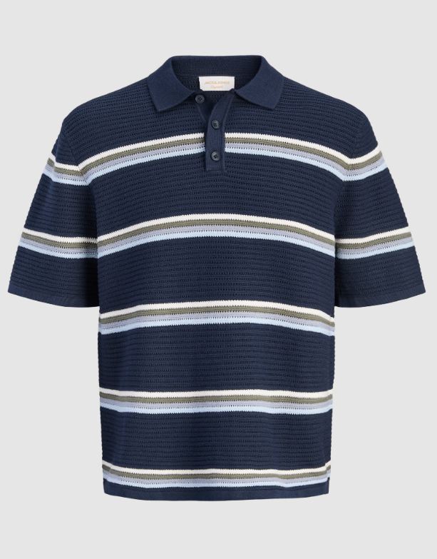 Polo Juvenil a Rayas con Cuello Clásico.