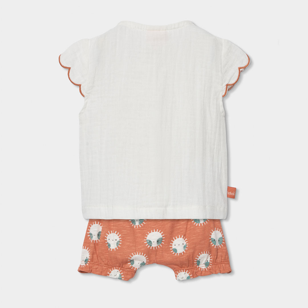 Conjunto algodón de bebé niña