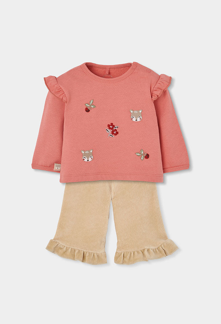 Conjunto punto de bebé niña