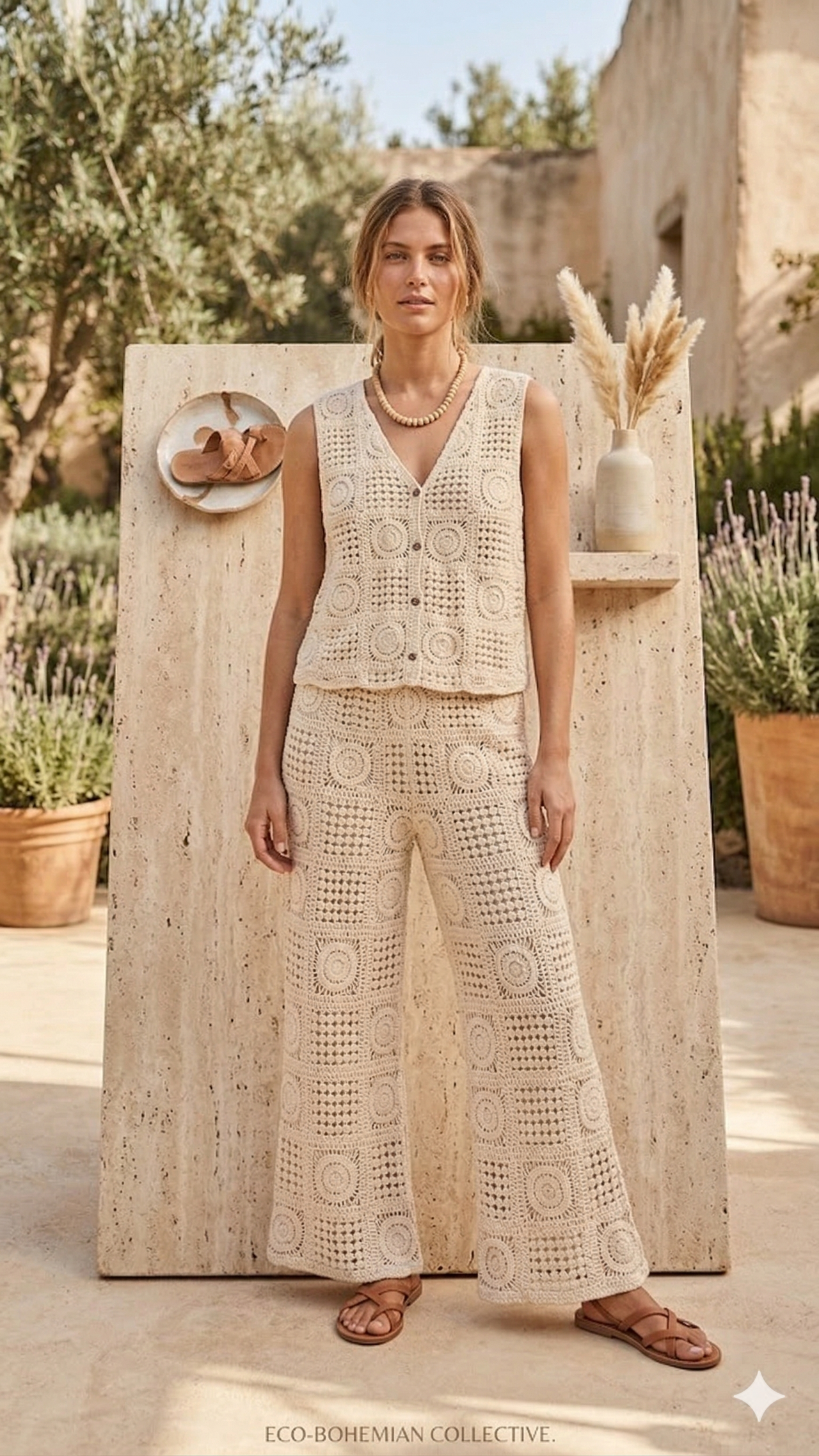 Conjunto Crochet Con Chaleco