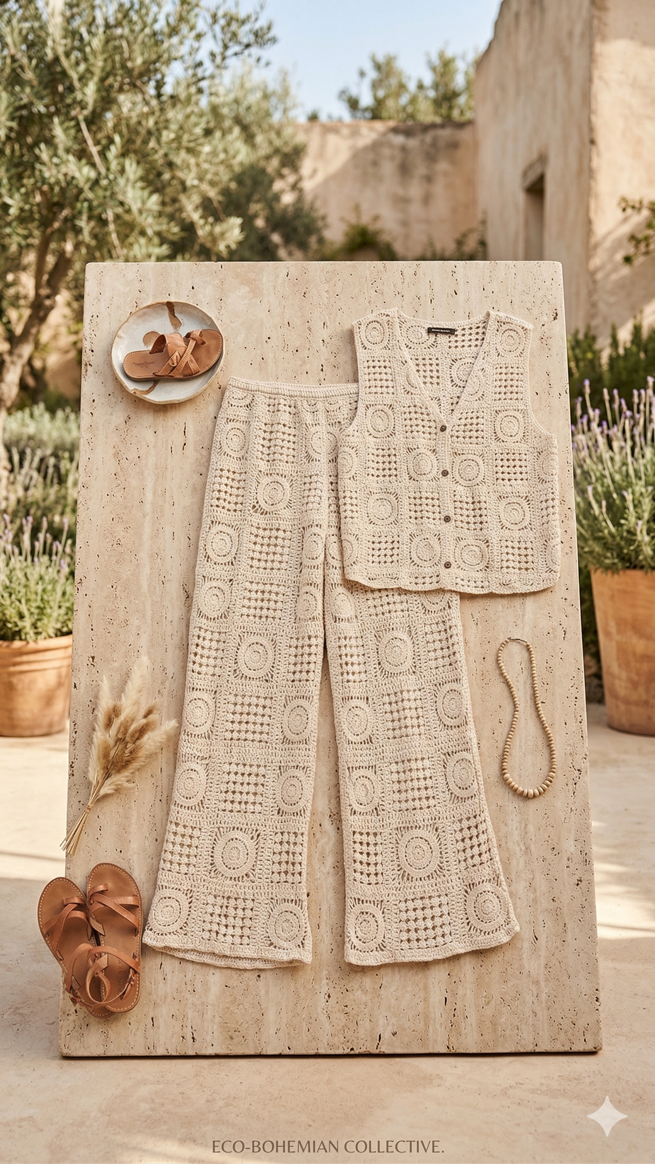 Conjunto Crochet Con Chaleco