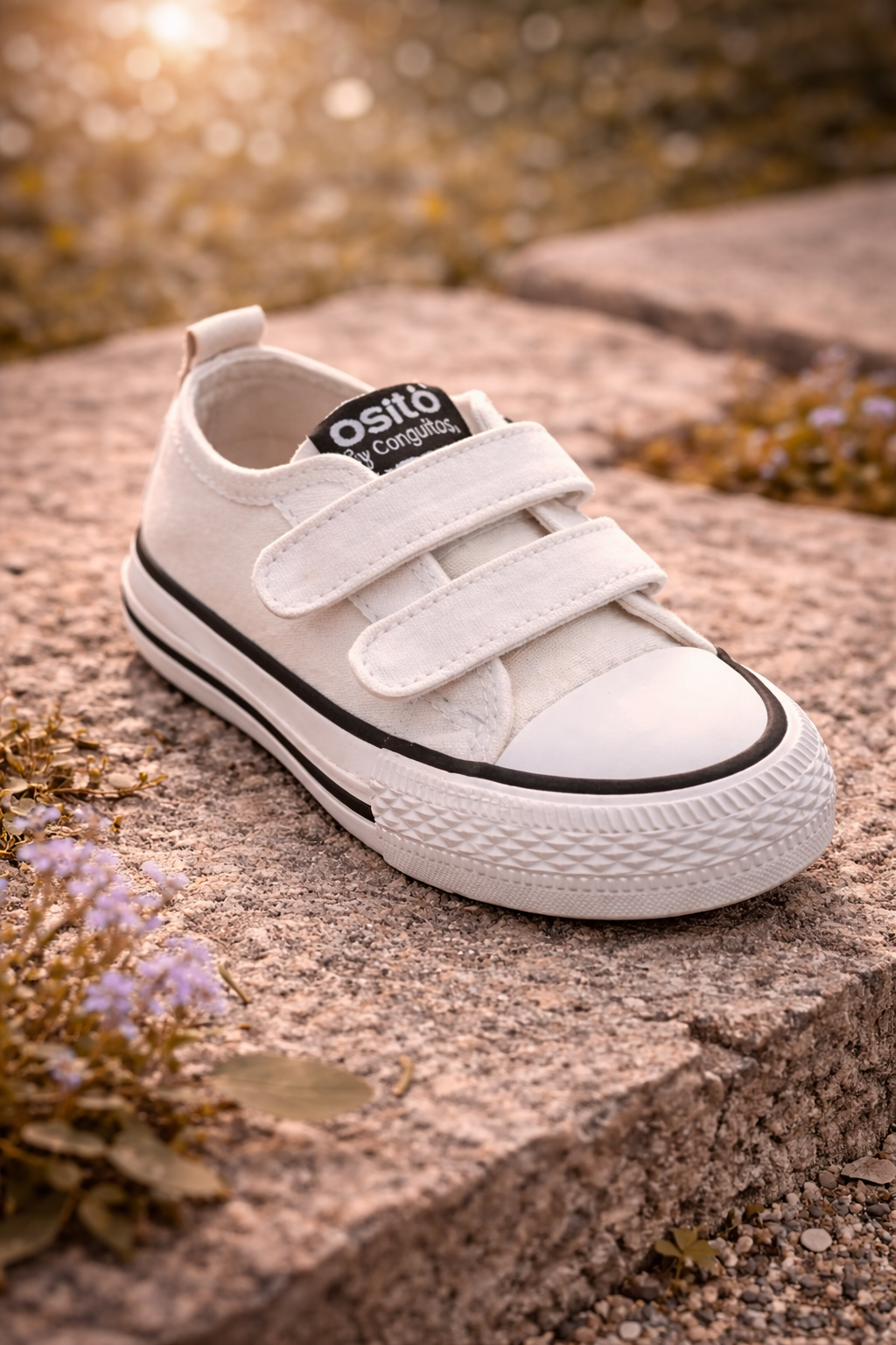 Zapatilla Deportiva Loneta Blanca Baja