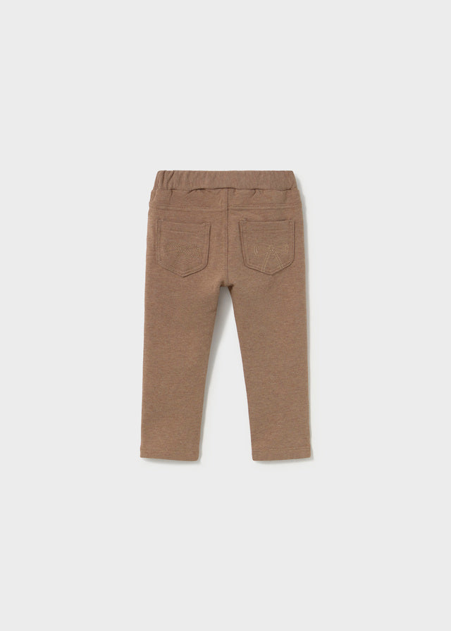 Pantalon felpa básico bebé niña