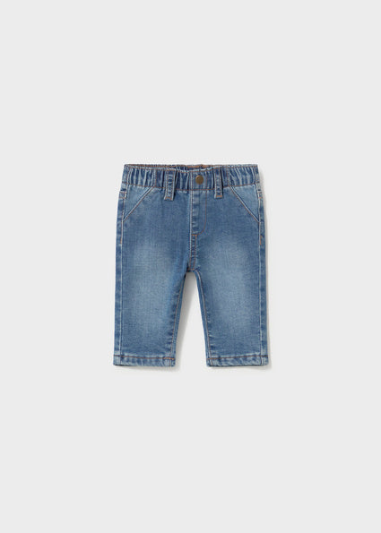 Pantalon largo tejano basico bebé niño