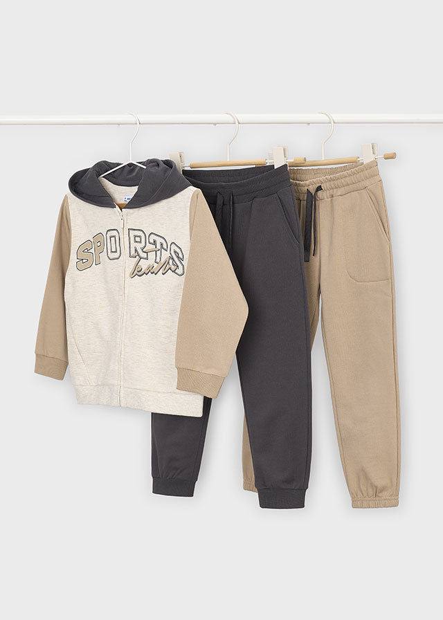 Chandal 3 piezas: 2 pantalones y sudadera, niño.