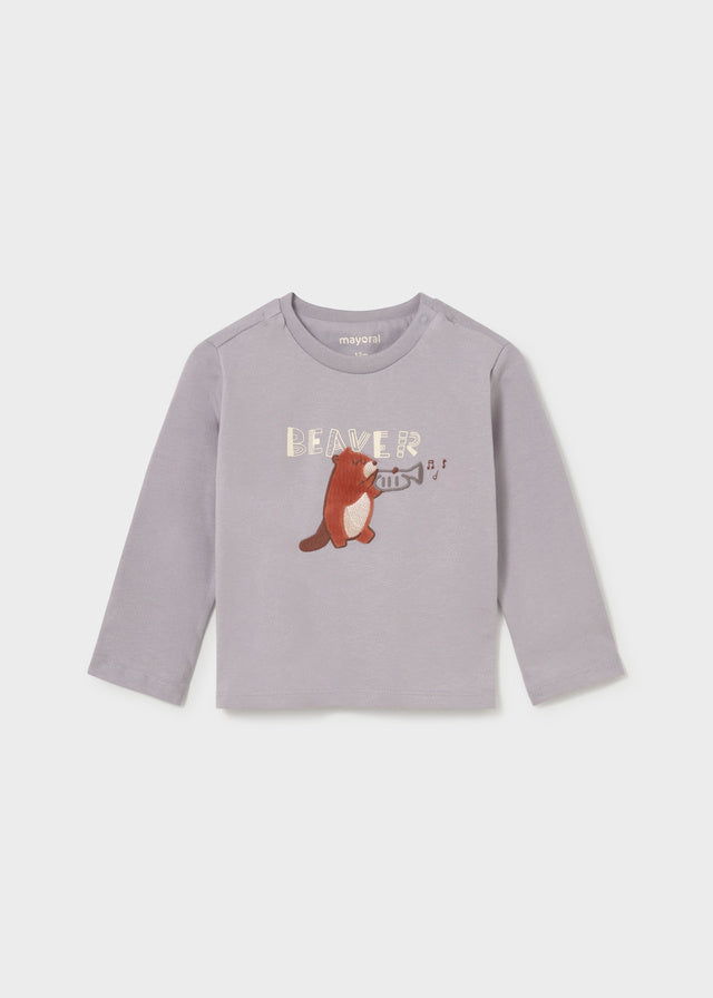 Camiseta manga larga musicos bebé niño