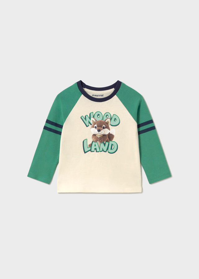 Camiseta manga larga peluche