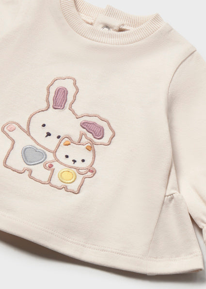 Set 2 camisetas manga larga bebé niña