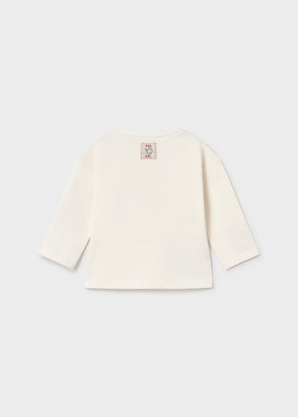 Camiseta manga larga unisex bebé.