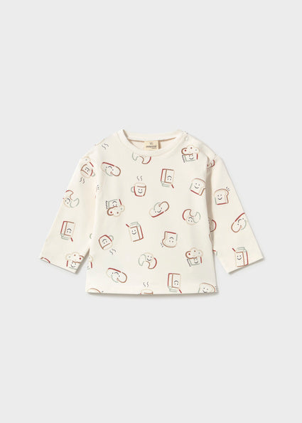 Camiseta manga larga unisex bebé.