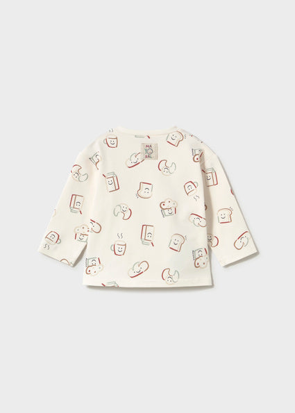 Camiseta manga larga unisex bebé.