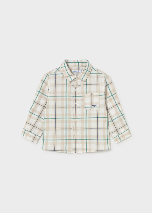 Camisa manga larga cuadros viella