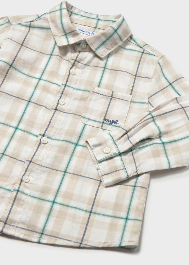 Camisa manga larga cuadros viella