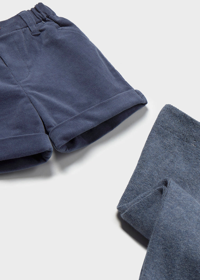 Conjunto pantalon corto leotardo bebé niño