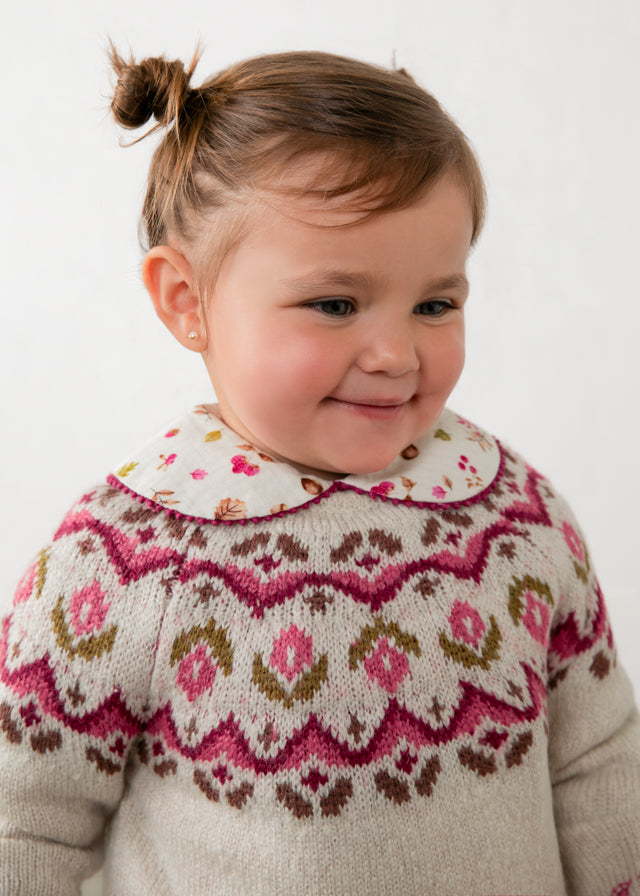 Jersey jacquard bebé niña
