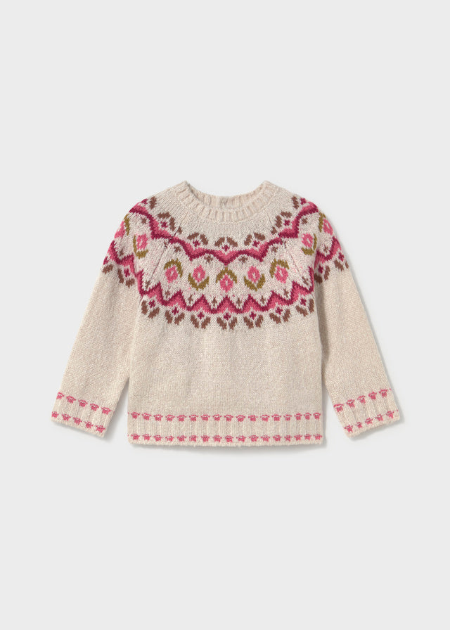 Jersey jacquard bebé niña