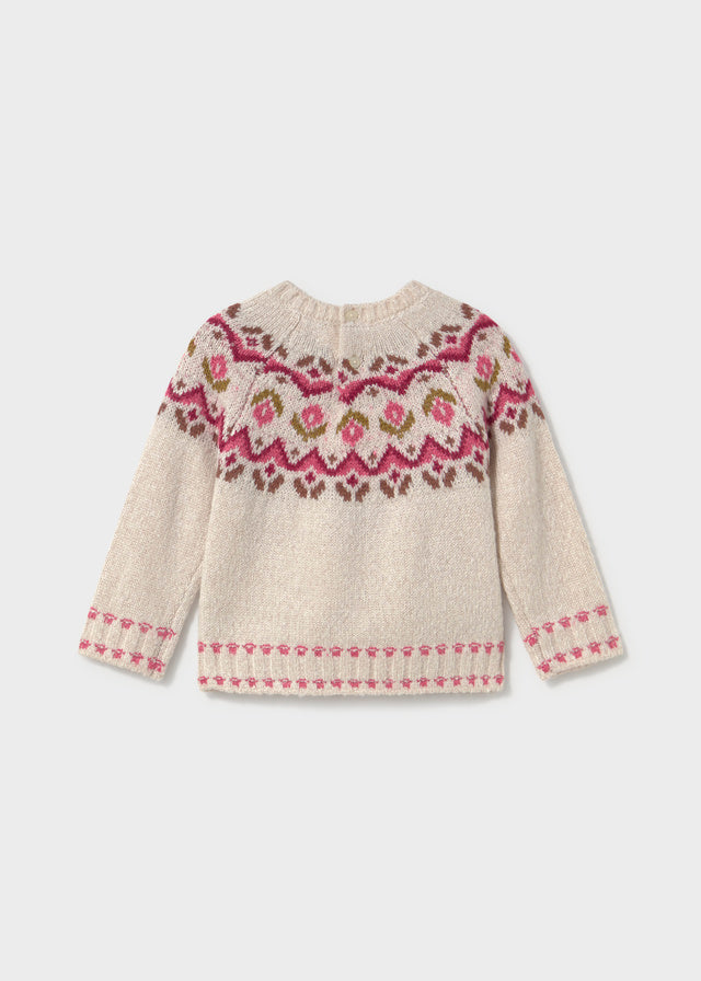 Jersey jacquard bebé niña