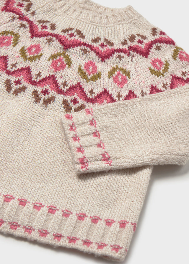 Jersey jacquard bebé niña