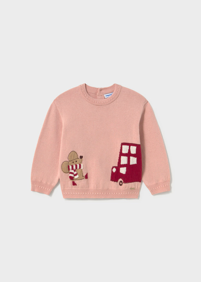 Jersey jacquard bebé niña