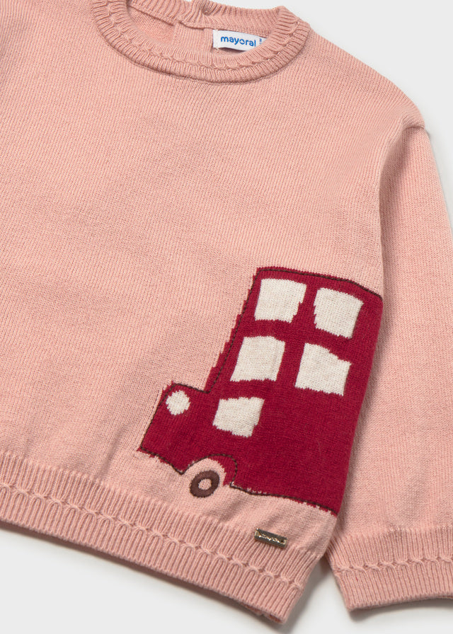 Jersey jacquard bebé niña