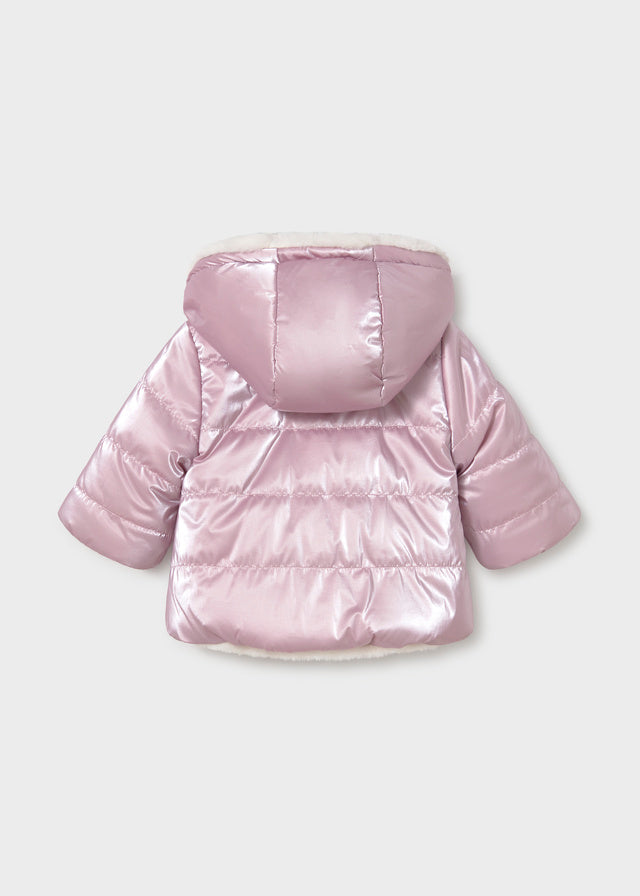 Chaqueton reversible bebé niña