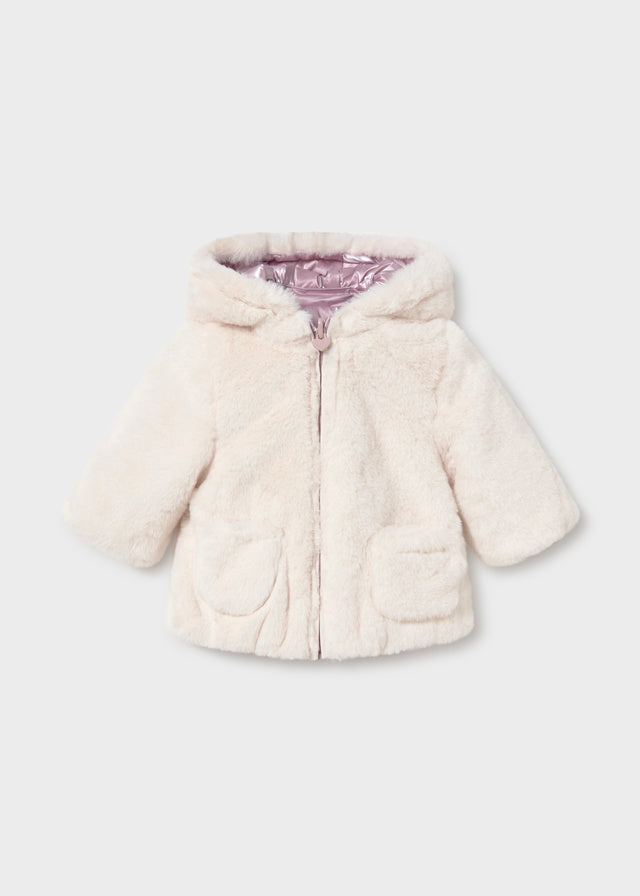 Chaqueton reversible bebé niña