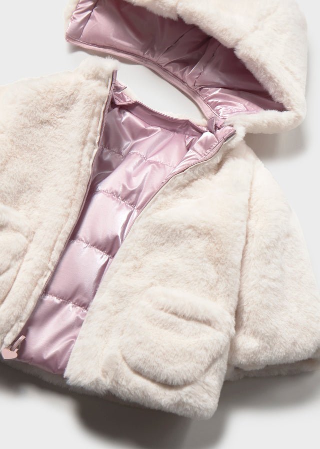 Chaqueton reversible bebé niña
