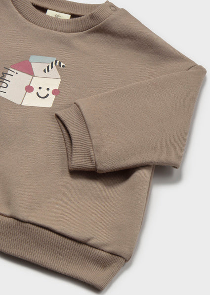 Sudadera manga larga bebé unisex.