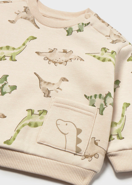 Sudadera sin capucha dinosaurio