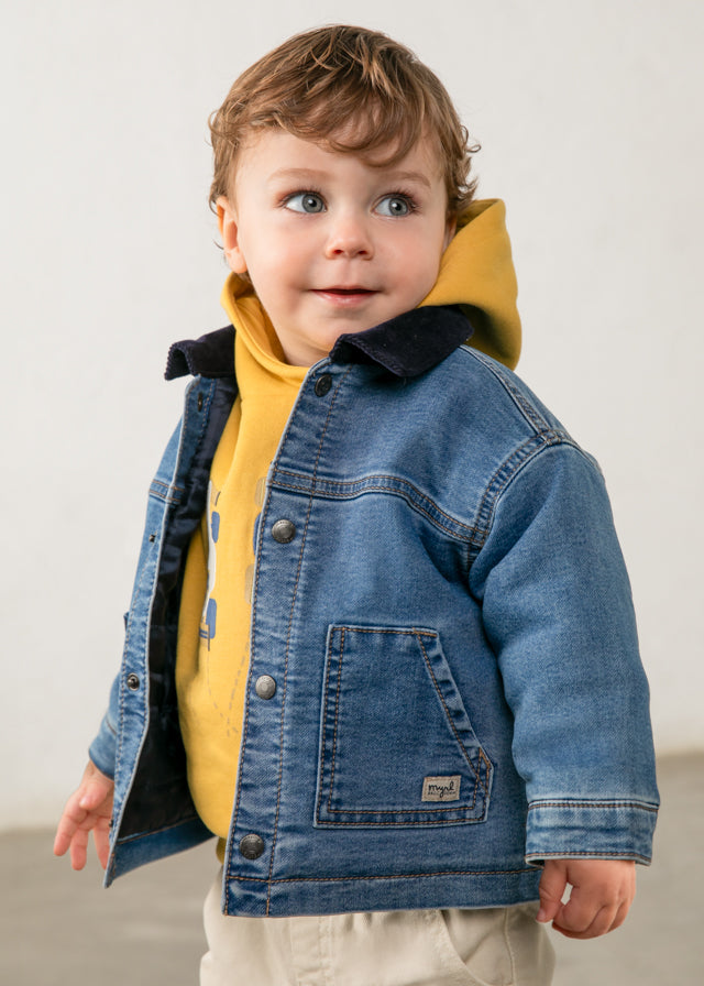 Cazadora soft denim acolchada bebé niño