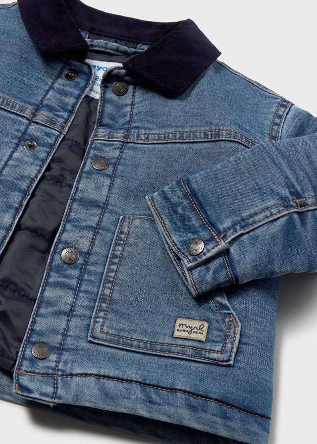 Cazadora soft denim acolchada bebé niño