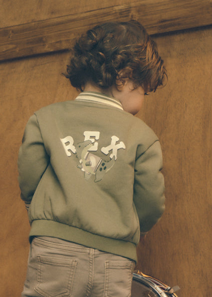 Chaqueta Bomber sin capucha dinosaurio