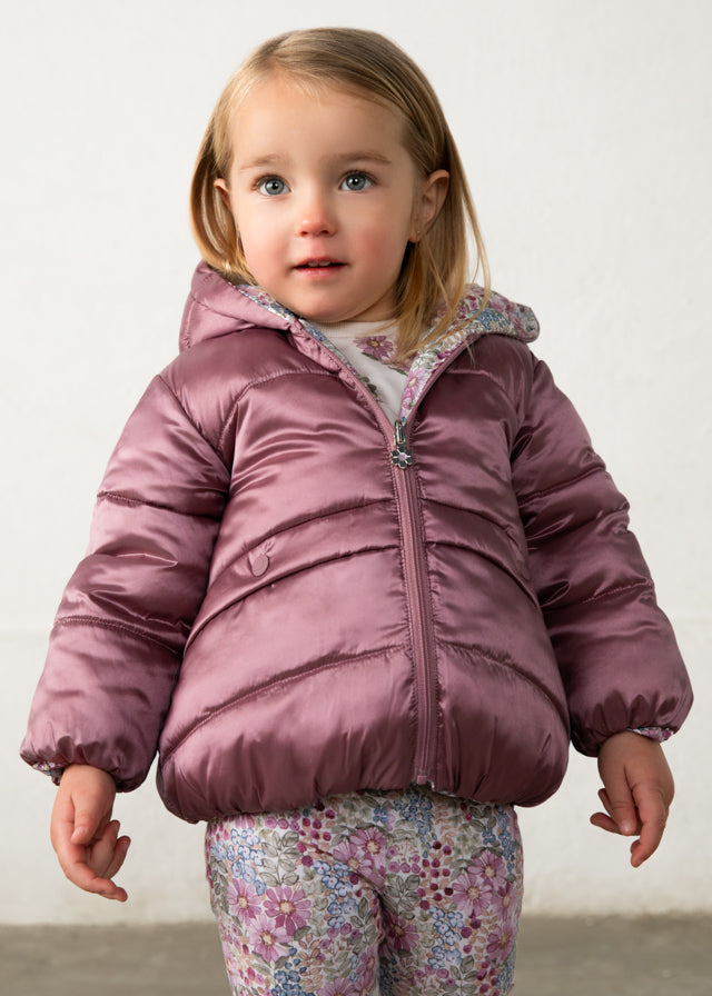 Chaqueton reversible bebé niña
