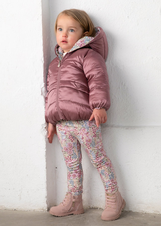 Chaqueton reversible bebé niña