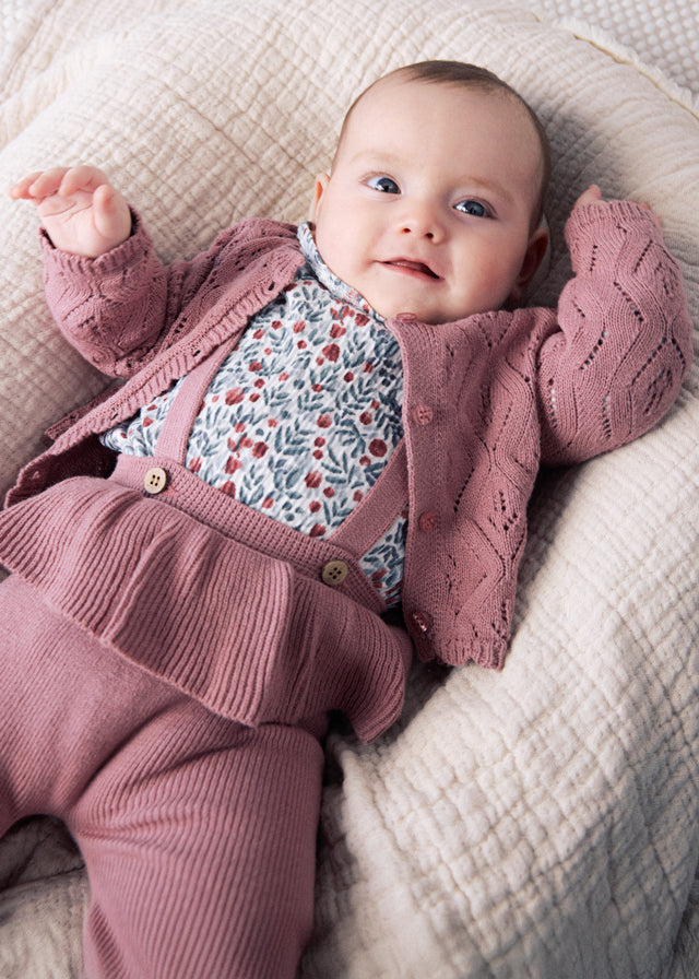 Conjunto 3 piezas tricot bebé
