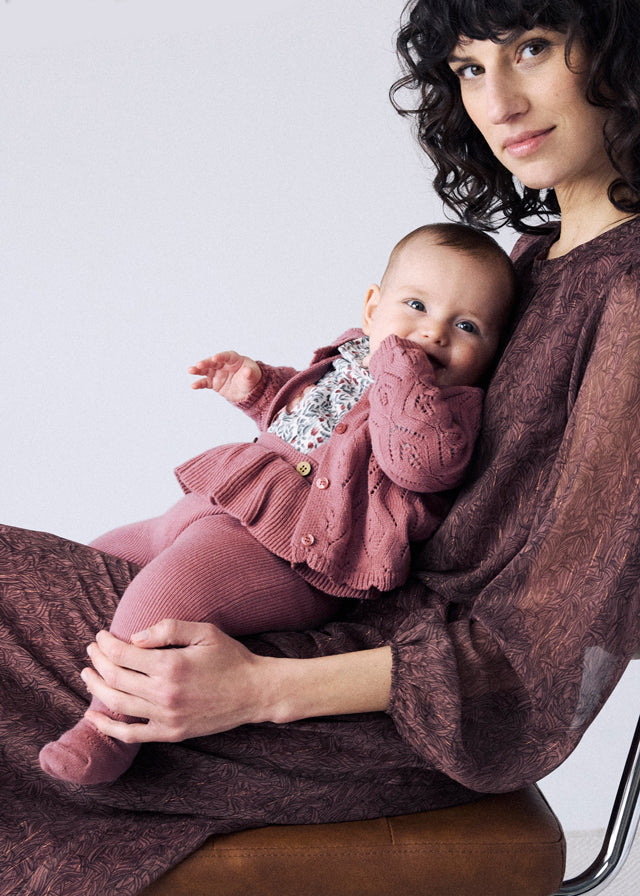 Conjunto 3 piezas tricot bebé